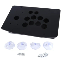 Arcade Joystick Acrylic Panel Case for Arcade Game Machine DIY Can Be Installed Joystick Button for Retro Video Game