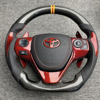 工廠現貨 豐田卡羅拉 雷凌 RAV4 榮放碎碳纖維方向盤升級定制改裝運動487-LPS 保售後 台灣公司