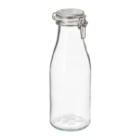 KORKEN 附蓋瓶形萬用罐, 透明玻璃, 1.4 公升