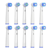 10Pcs Replacement Brush Head For Oral B D12 D16 D100 EB20 Cross Clean Action Electric Toothbrush Heads Suitable Nozzle