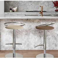 Bar chair modern minimalist home light luxury bar stool high stool backrest leather bar chair bar chair bar stool lift