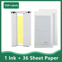 6 inch Ink Paper Printing for Canon Selphy CP Series CP1200 CP1300 CP910 CP900 Ink Ribbon Cassette Photo Printer KP-36IN