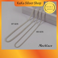 Ready Stock | Original 925 Silver Necklace Chain GCS | Rantai Leher GCS Perak 925