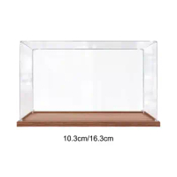 Acrylic Display Box with Base Transparent Action Figures Display Model Box for Model Doll Plane Model Diecast Cars Collectible