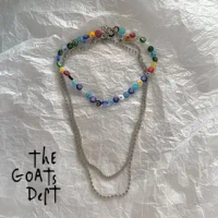The Goats Dept - Peggy Meth Crystal Glass Necklace Original / tgd822 kalung model kaca bohemian gaya