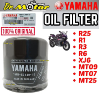 R25 R1 R3 R6 XJ6 MT09 MT07 MT25 Oil Filter Penapis Minyak Hitam Engine Element THAI 1WD-E3440-00 100
