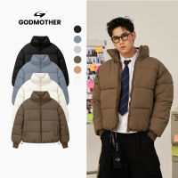 📯FREE SHIP📯Áo Khoác Phao Cao Cấp GODMOTHER Áo Pufer Jacket Form Boxy Cổ Cao Giữ Ấm Phong Cách Basic