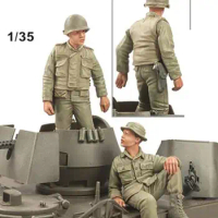 1/35 Scale Unpainted VN U.S. Soldiers Resin Figure Garage Kit 2 Figures