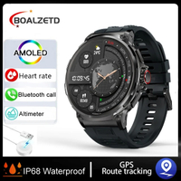 [Trend] boalzetd new 1.85 "Ultra HD smartwatch GPS track HD Bluetooth call 710 mAh large battery 400