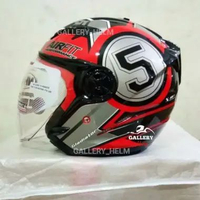HELM NHK GLADIATOR JUMPER SILVER RED | HELM NHK MOTIF M