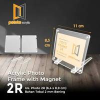 FRAME PHOTO CARD KOREA MAGNET / DISPLAY AKRILIK FRAME 2R