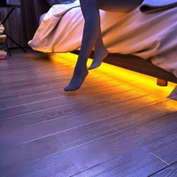 床底感應燈 智能人體感應 光控led卧室起夜床底床圍床頭 落地燈條