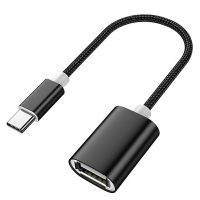 【易控王】15cm Type-C公轉USB母 OTG轉接線 手機/平板接隨身碟/鍵盤滑鼠/手把 (60-016)