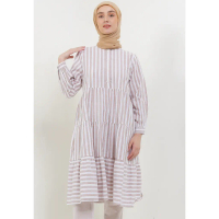 MFMW Kimrose Tunik Brown Motif Salur