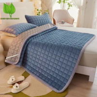 Milk Velvet Thin Mattress Soft Cushion Home Tatami Mat Student Dormitory Foldable Single Double Sleeping Pad Queen King Size