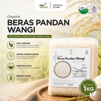 Tani Organic Beras Pandan Wangi 1kg - Beras Pandan Wangi Organik