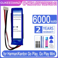 GUKEEDIANZI 6000mAh GSP1029102 01 Battery For Harman Kardon Go Play,Go Play Mini Bluetooth Speaker Battery Batteries