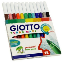 義大利 GIOTTO 可洗式兒童安全彩色筆(18色)