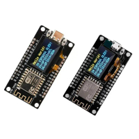 บอร์ดพัฒนา NodeMCU ESP8266 พร้อมหน้าจอ OLED ขนาด 0.96 นิ้ว โมดูล Wi‑Fi ESP 12F ชิป CH340G พอร์ต USB 