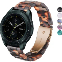 Band for Galaxy Watch 42mm / Active/Active 2, 20mm Resin with Metal Buckle Strap Replacement for Samsung Gear Sport/Galaxy Watch