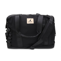 Nike 行李袋 Jordan Shoulder Bag 手提包 斜背包 旅行 健身房 大容量 黑 棕 JD2133025GS-001