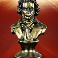 Beethoven statue people home resin crafts figure sculpture writer Shakespeare laces article horseracing knight