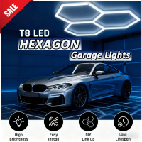 Honeycomb Hexagon LED Light 6000K White 50000Hrs LED Detailing Light for Car Garage/Paint Room