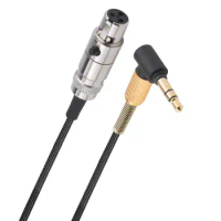 Mini XLR 3-Pin OFC Aux Braided Gold-Plated Replacement Cable Extension Cord for Furutech ADL H118 H128 Headphones