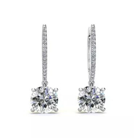 Berlian Moissanite La Victoire Earring [GRA MOISSANITE DIAMOND] - Anting 1ct Moissanite Diamond with