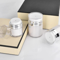 Minimalist Cosmetic Press Cream Can Sub Bottle Airless Emulsion Pump Pressure Multi Functional Travel Split Bottle