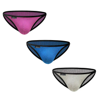 ORLVS - seluar dalam sukan kapas lelaki, Seluar dalam seksi, pinggang rendah, U cembung, selesa, ber