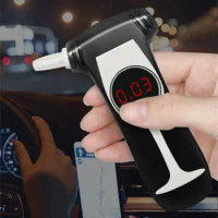 Car Alcohol Tester Accurate LCD Screen Digital Semiconductor Breathalyzer Breath Alcohol Tester Car Accessories