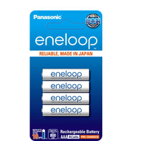 PANASONIC ถ่านชาร์จเอเนลูป รุ่น BK-4MCCE/4NT ขนาด AAA ความจุ 800 mAh 1.2V (แพ็ค 4 ก้อน)