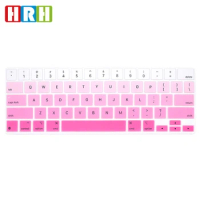 HRH English Waterproof Gel Silicone Keyboard Cover Skin Protective Film US Version For IPAD PRO 12.9 Second-control keyboard
