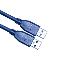 【易控王】5M USB3.0公對公傳輸線 OD6mm 鍍金端子(30-729-06-01)