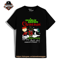 Áo thun Nam Nữ 5767A Charlie Brown Christmas 50th Anniversary 6 0 signature shirt