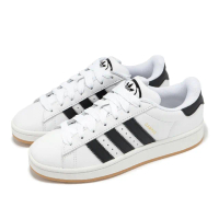 【adidas 愛迪達】休閒鞋 Campus 00S 男鞋 女鞋 白 黑 皮革 膠底 復古 愛迪達(JP9998)