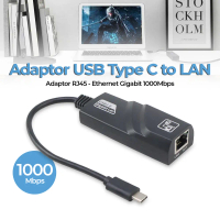 USB Type C To LAN Network Ethernet Gigabit Adapter Up To 1 Gbps