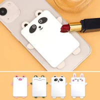 Mini Phone Back Sticker Portable Panda Rabbit Animal Cosmetic Mirror Acrylic Make-up Mirror