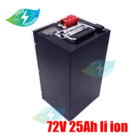 Electric Bike Battery Pack 72V 2000W 3000W Electric Scooter Battery 72V 20Ah 25Ah Lithium batttery+5A charger