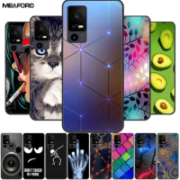 For TCL 40 XL Cases Soft TPU Silicone Fashion Phone Cover For TCL 40XL T608M Back Cases Funda Shockproof Coque For TCL40XL Etui