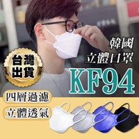 韓版KF94 口罩 魚形口罩 立體口罩 3D立體口罩 四層口罩 韓國KF94 mask 成人口罩 折疊口罩 韓國口罩