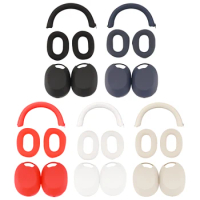 Silicone Headphones Protective Case Cover Headbeam Protector Sleeve Ear Cups Case Cover Ear Pads for Sony WH-1000XM5 Accessories