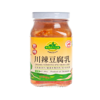 《小瓢蟲生機坊》味榮 - 有機川辣豆腐乳 300g/罐 有機 豆腐乳 辣味