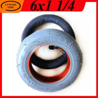 Wheelchair Parts 6x1 1/4 Inner and Outer Tyre 6*1 1/4 Inflatable Wheel Tire 6 Inch Tyre