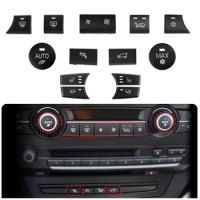 1x Dashboard Fan Volume Radar Button AC Vent Grille Rear Trunk Switch Start Stop Key Cover Replacement For BMW X5 X6 E70 E71 E72