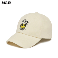 【MLB】N-COVER可調式軟頂棒球帽 Smile系列 紐約洋基隊(3ACPSM126-50IVS)