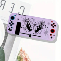 Beautiful Butterfly Case for Nintendo Switch NS Anti-fall TPU Protective Case Game Console Handle Full Package Split Protective