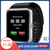 GT08 Bluetooth Smart Watch With Touch Screen Big Battery Support TF Sim Card Camera For IOS Android Phone Smartwatch PK A1 DZ09