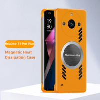 Magnetic Case For Realme 11 Pro Plus Cooling Borderless Phone Case For Realme 11 Pro 11 Funda Shockproof Bumper Back Cover